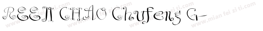 REEJI CHAO Chufeng G字体转换
